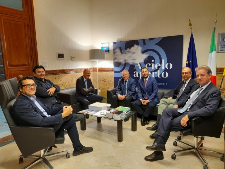 Un incontro tra il presidente Amenta e l’assessore Colianni