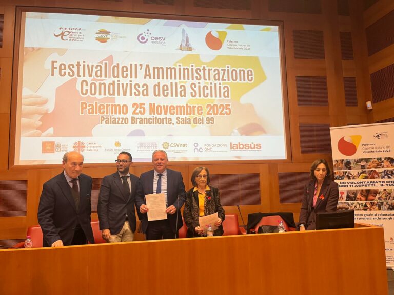 Cittadinanza attiva, protocollo ANCI Sicilia e CSV Sicilia