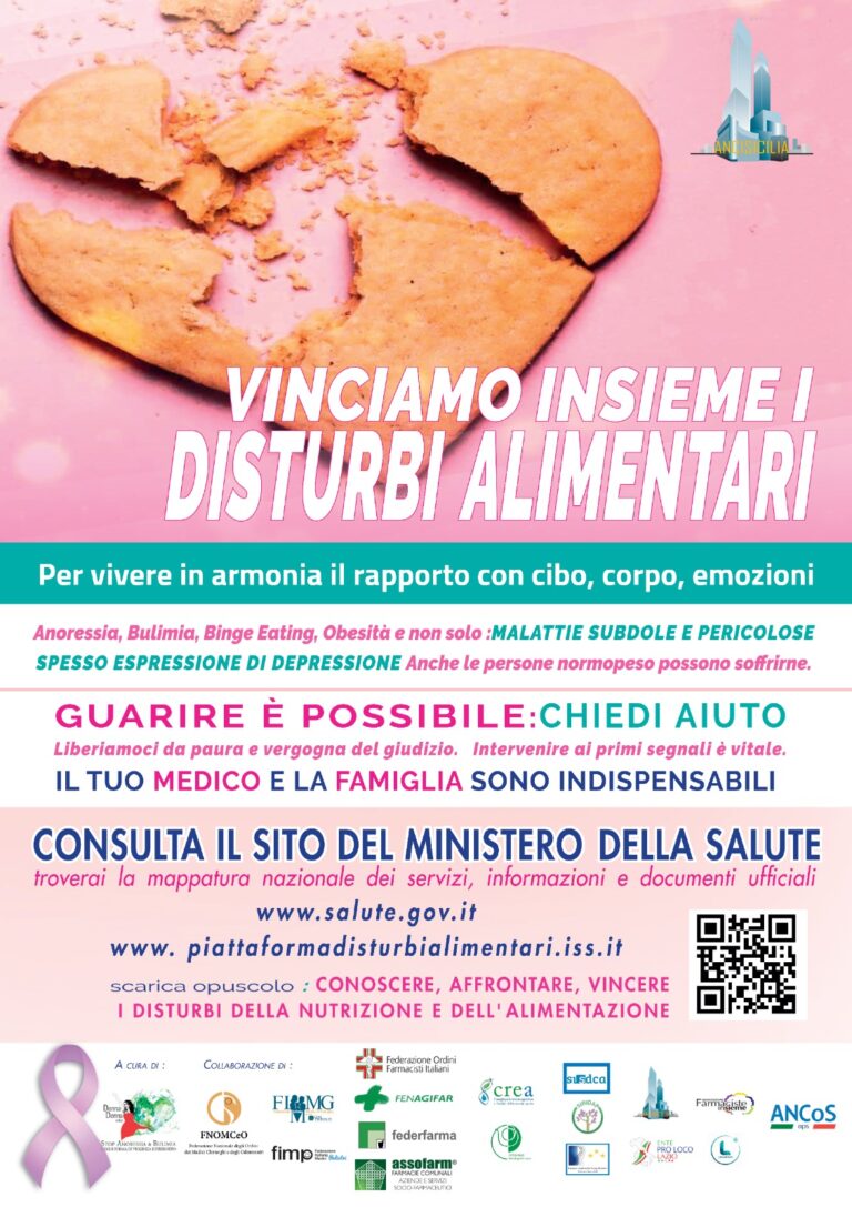 Giornata dei disturbi alimentari, l’ANCI Sicilia invita  I Comuni dell’Isola a promuovere eventi e iniziative