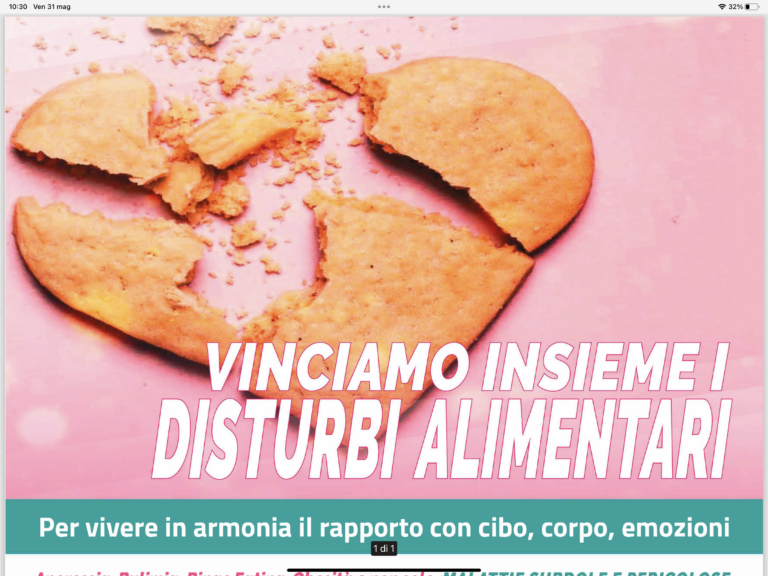 Donna Donna Onlus, in occasione del 2 giugno, promuove la campagna di prevenzione: “Vinciamo insieme i disturbi alimentari”