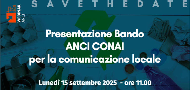 Presentazione Bando ANCI-CONAI per la comunicazione locale