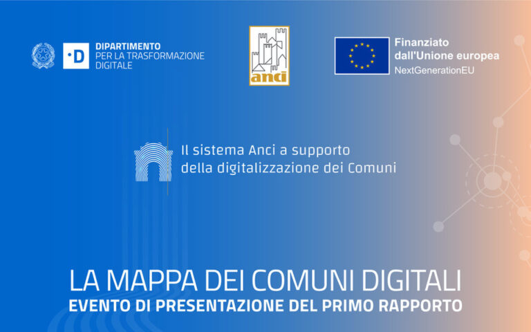 Mappa Comuni digitali, 16 luglio presentazione Rapporto Anci e Dipartimento Trasformazione Digitale