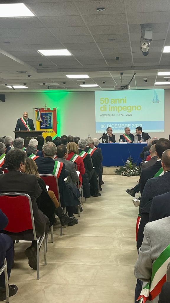 I 50 anni dell’ANCI Sicilia celebrati questa mattina al San Paolo Palace di Palermo