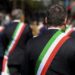 Roma 2 giugno 2023 : Sfilano i sindaci dei comuni italiani durante la parata militare