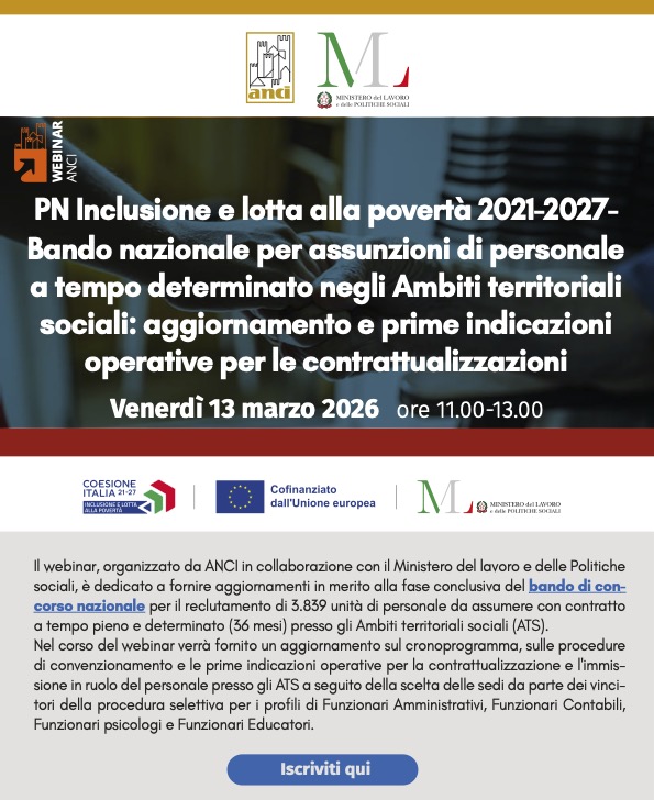 SAVE THE DATE – 13 Marzo 2026